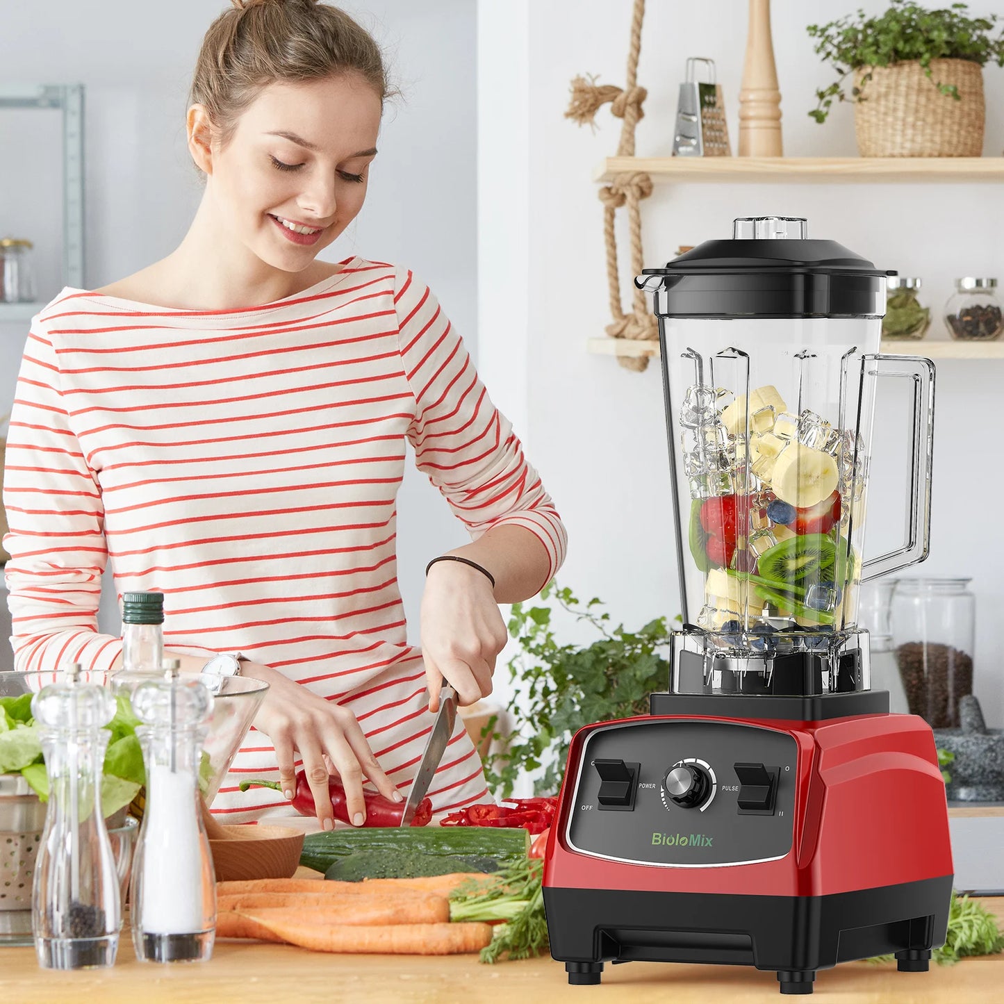 Biolomix Heavy Duty Commercial Blender Mixer 2200W