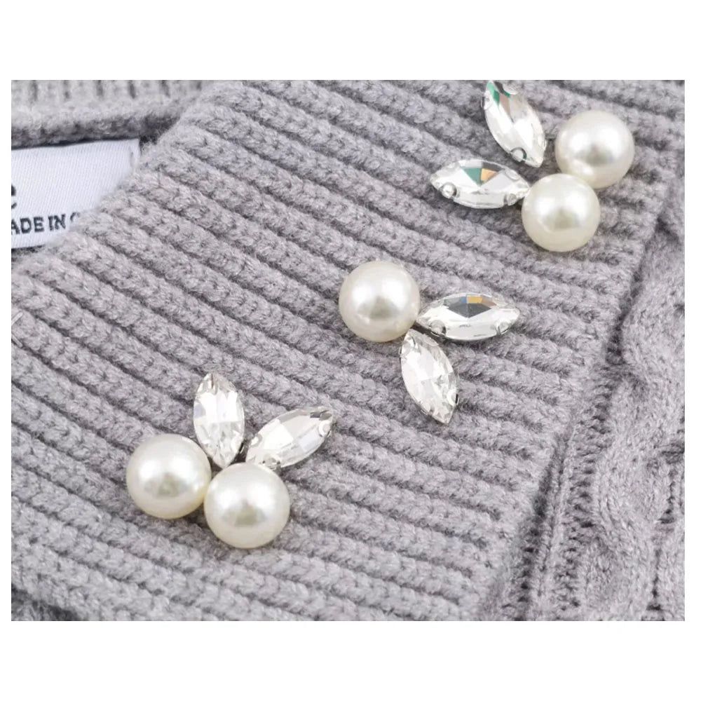 Women Casual Knit Pullover Hoodie With Zippers