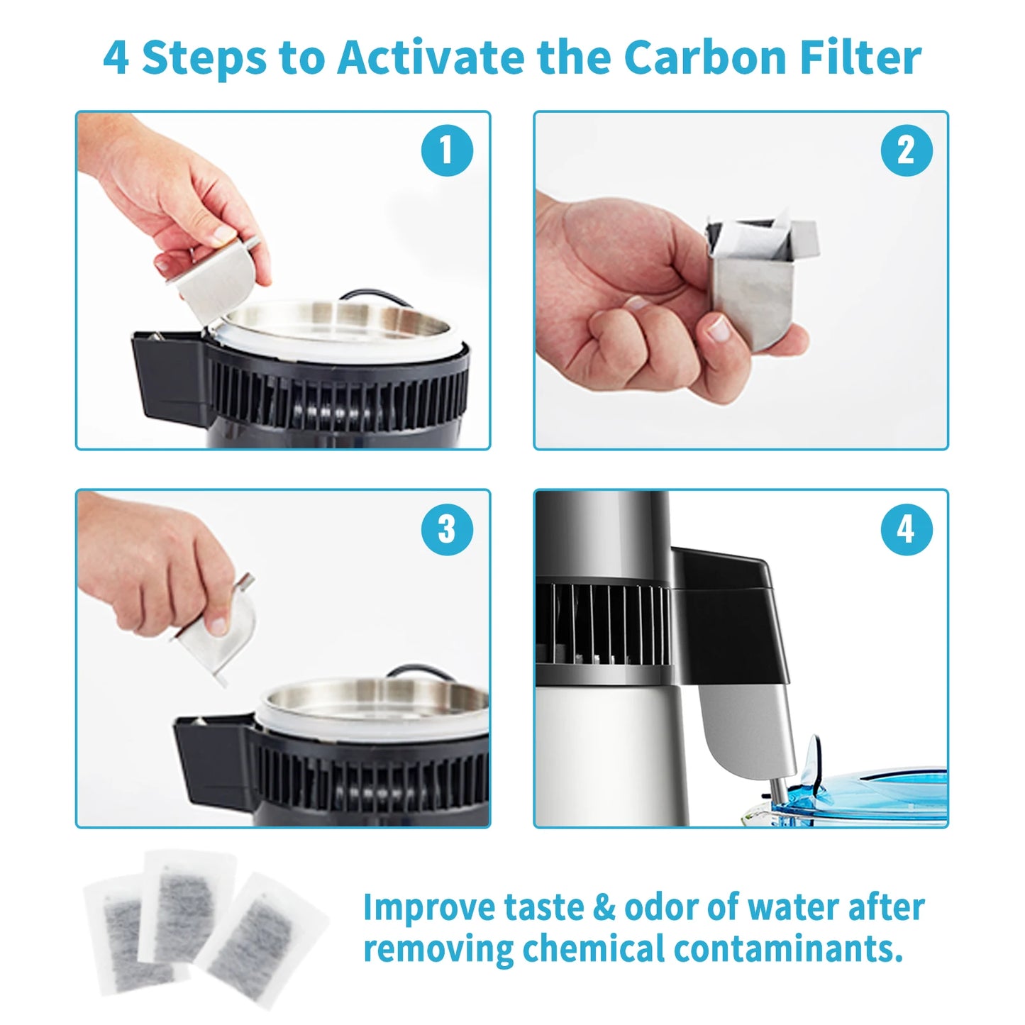 SucceBuy 5 Stage Water Distiller Purifier With Touch Screen
