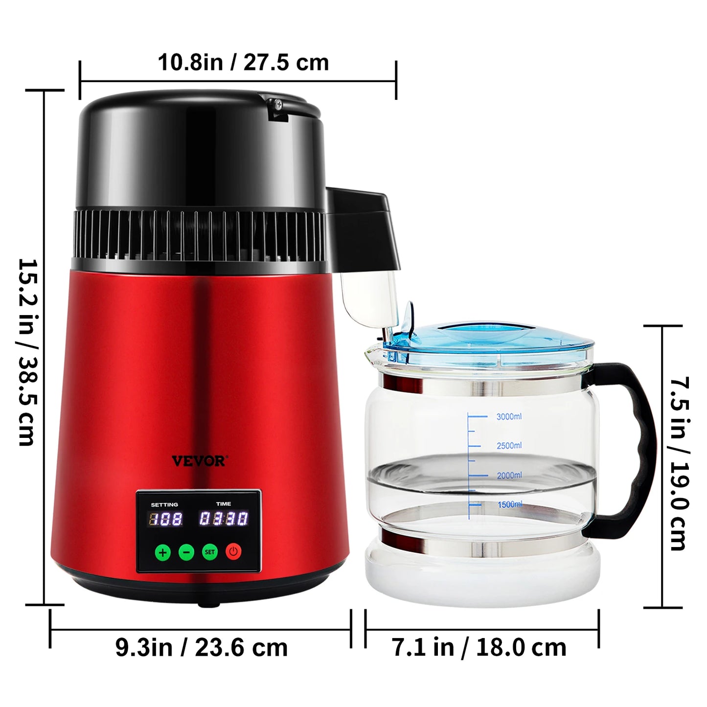 SucceBuy 5 Stage Water Distiller Purifier With Touch Screen