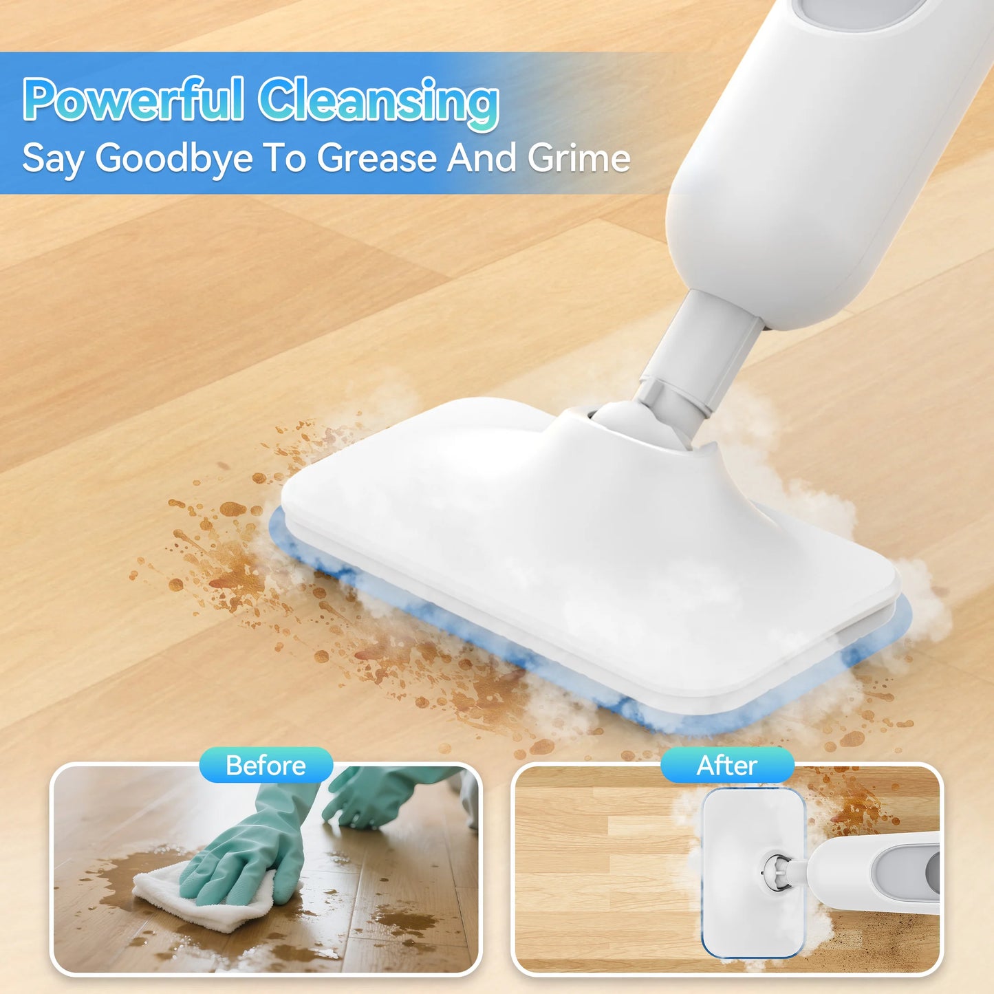 Inse 1300 Watt 12 In 1 Steam Mop Scrubber