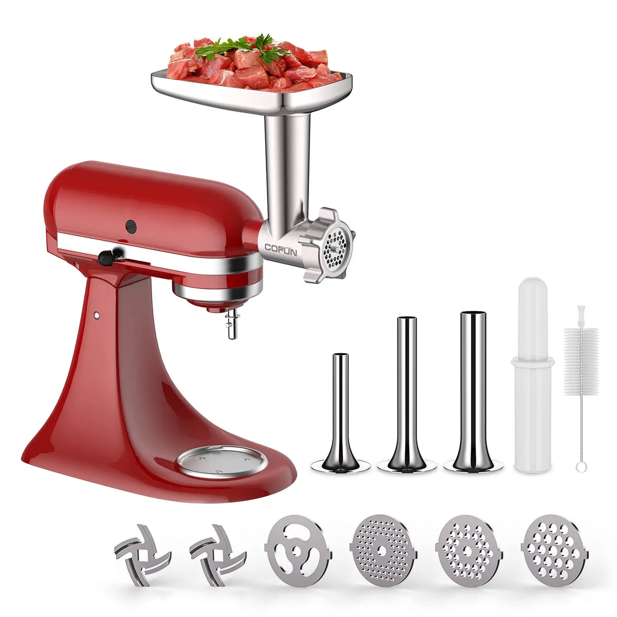 GVODE Stainless Steel Meat Grinder Attachment For KitchenAid Mixer