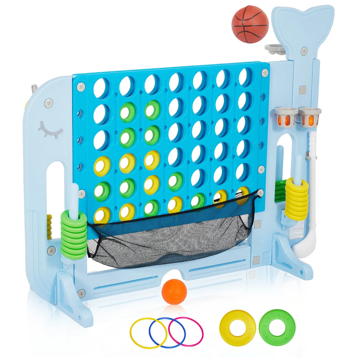 4-In-1 GiantConnect Game Set Outdoor Family Fun Party