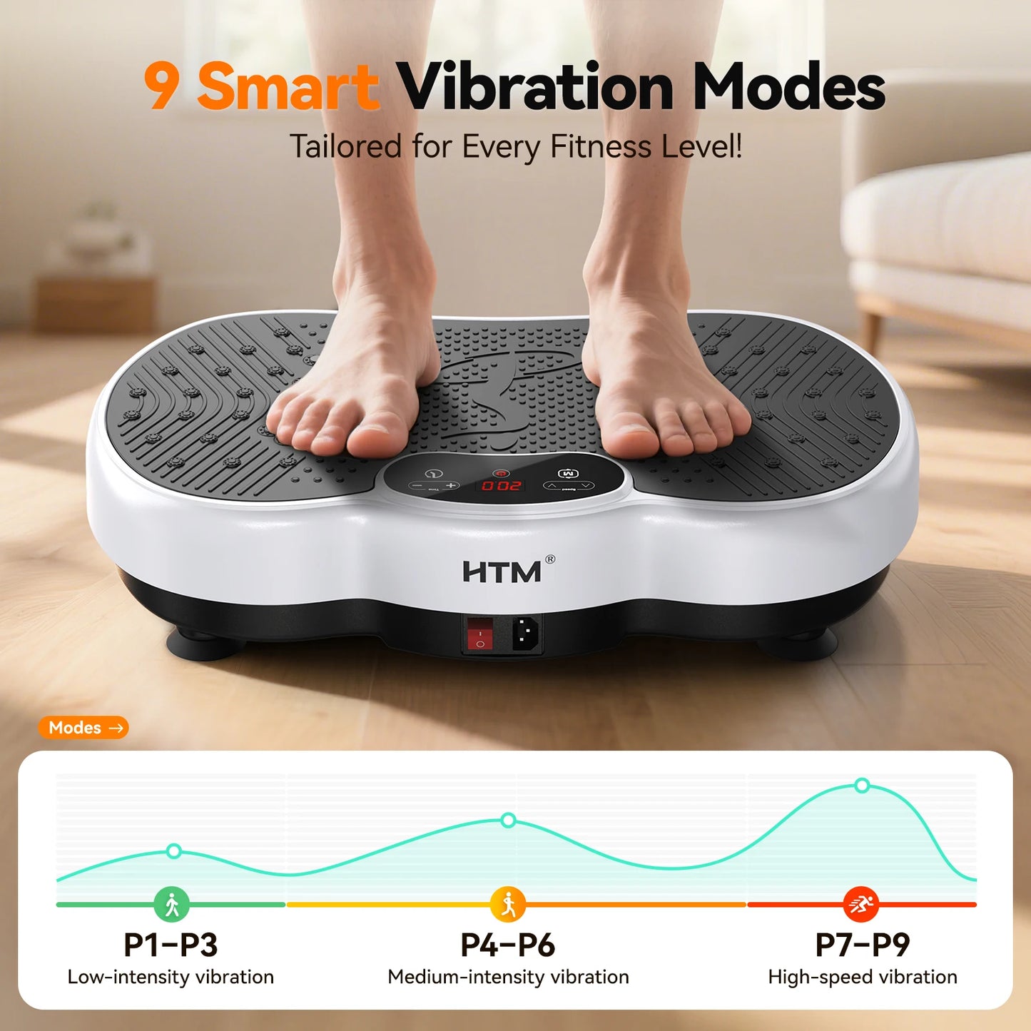 Vibration Plate Exercise Machine Full Body Shaker Portable Fitness Equipment