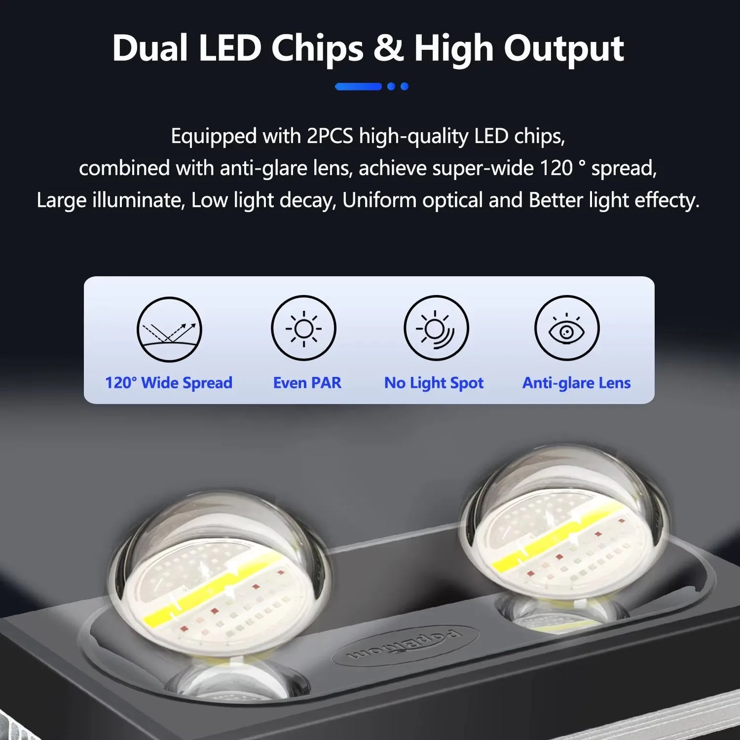 PopBloom RL180 180W WiFi Reef Light Full Spectrum For Reefs