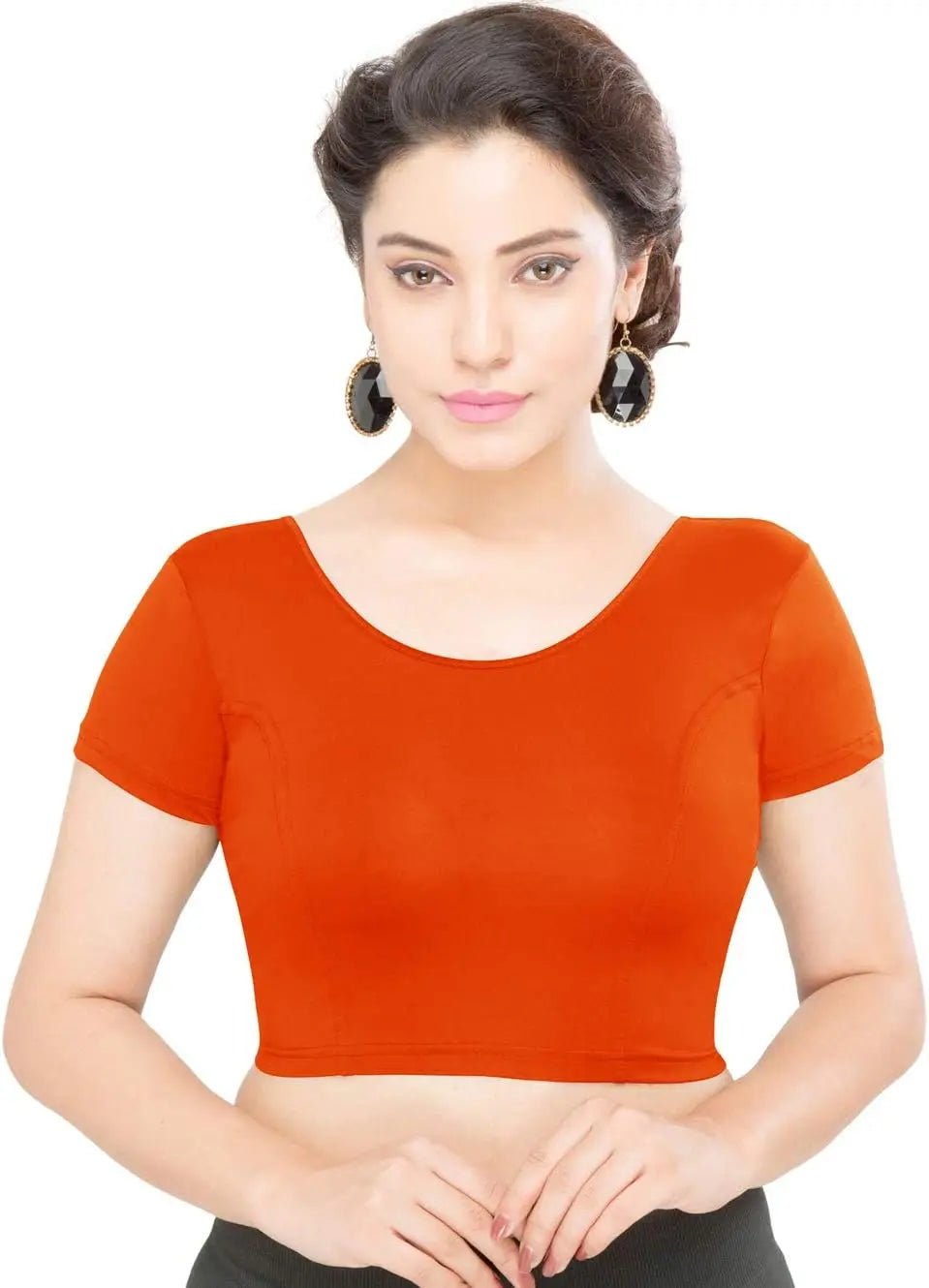 Gold Stretchable Women's Blouse Readymade Choli