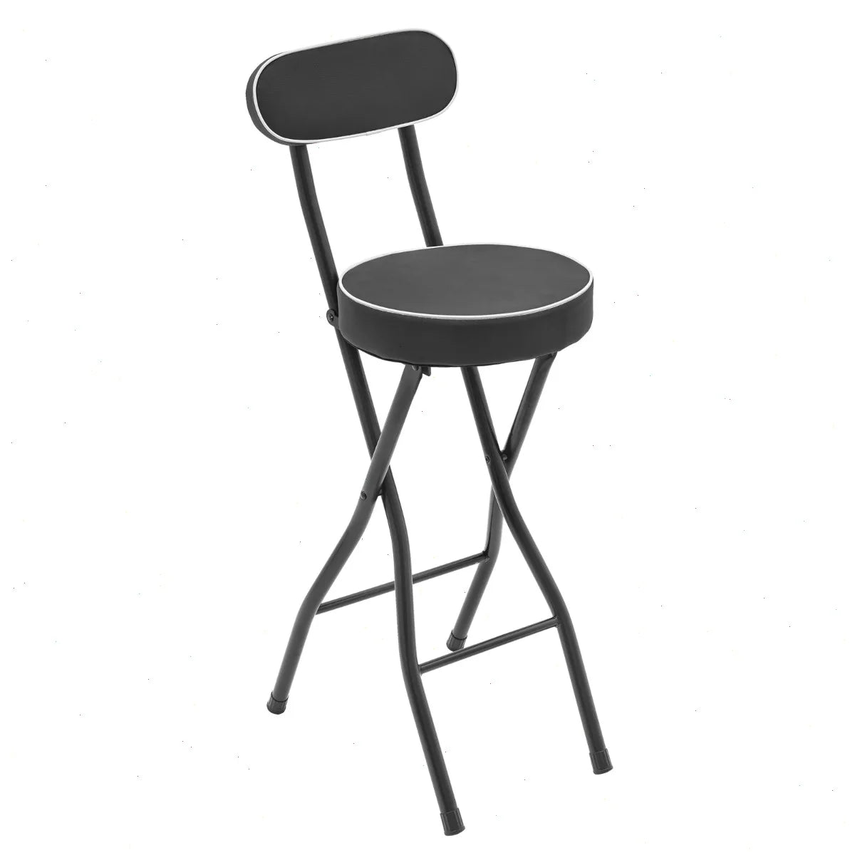 Bymaocar Compact Folding Stool With Reinforced Steel Frame