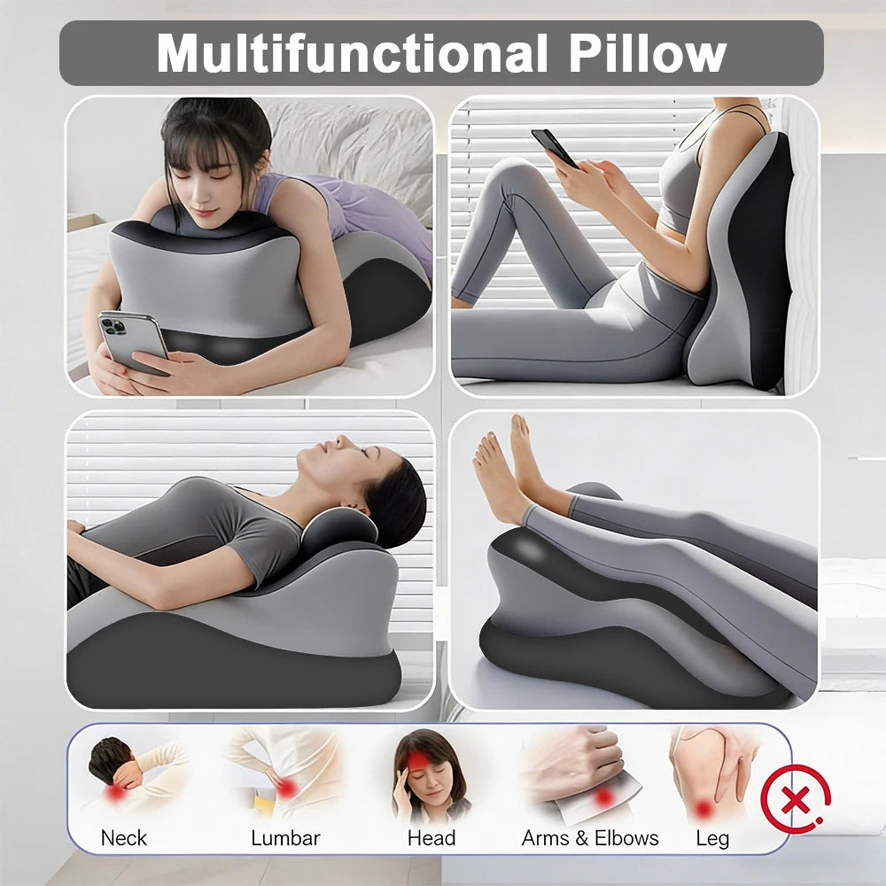 Ergonomic Memory Foam Prone Reading Pillow For Comfortable Bed Rest