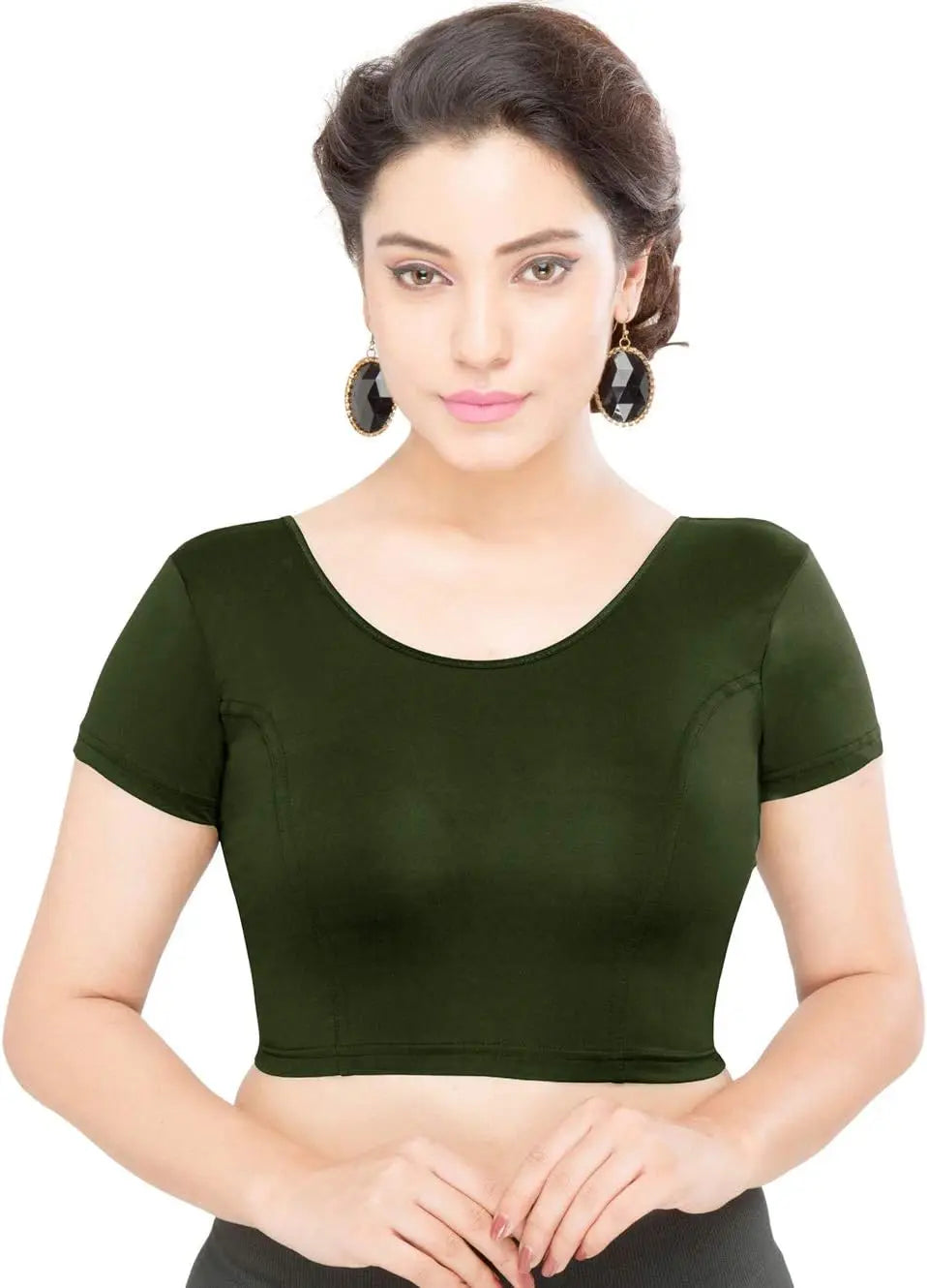 Gold Stretchable Women's Blouse Readymade Choli