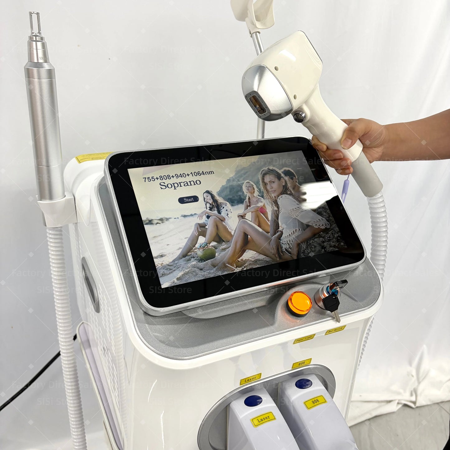 FAC 5000W 2-In-1 808 Diode Hair Removal And Tattoo Laser