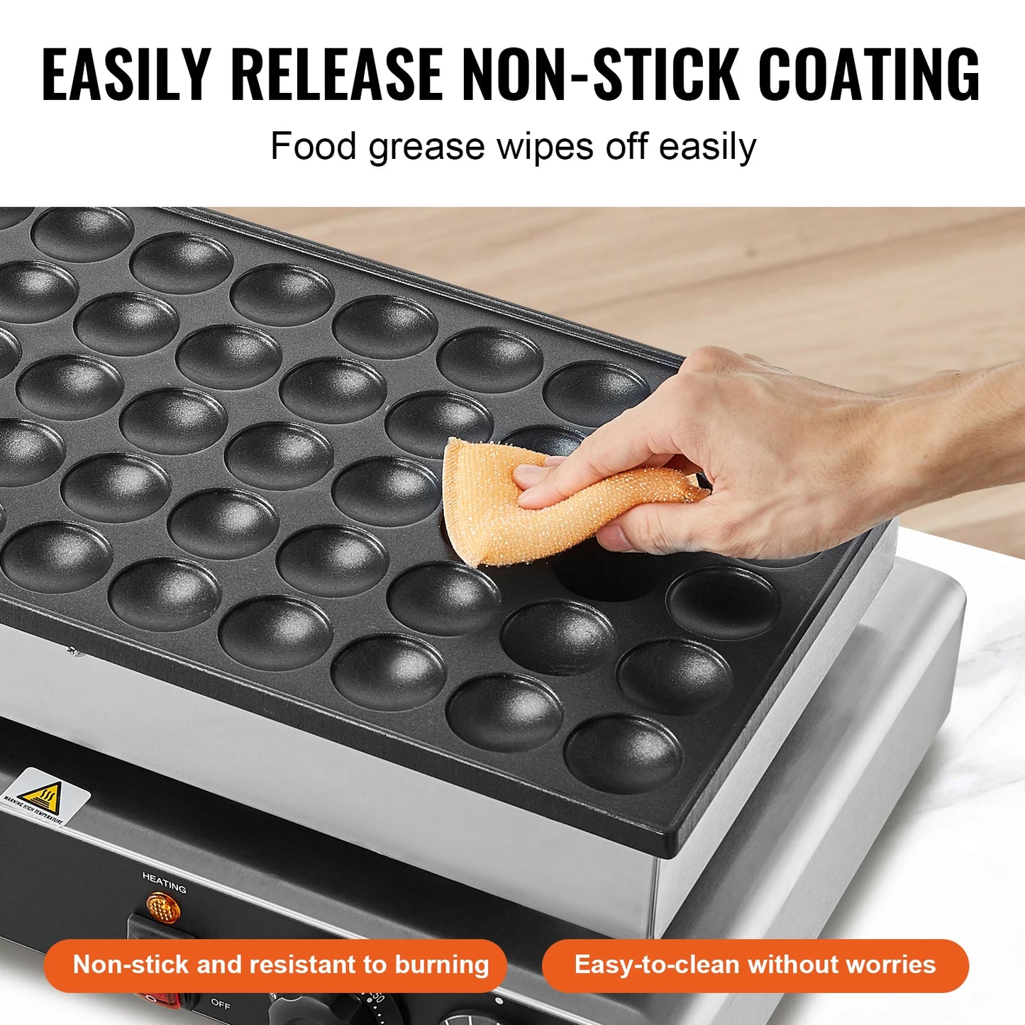 SucceBuy 50Pcs Mini Dutch Pancake Maker With Dual Temp Control