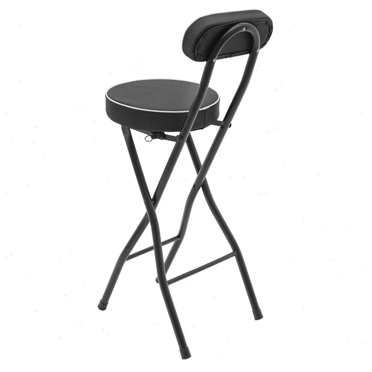 Bymaocar Compact Folding Stool With Reinforced Steel Frame