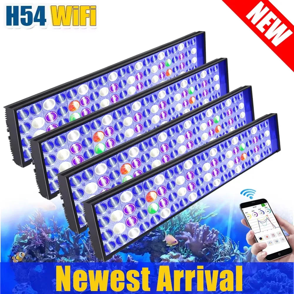 PopBloom WiFi LED Aquarium Light For Reef Marine Tanks