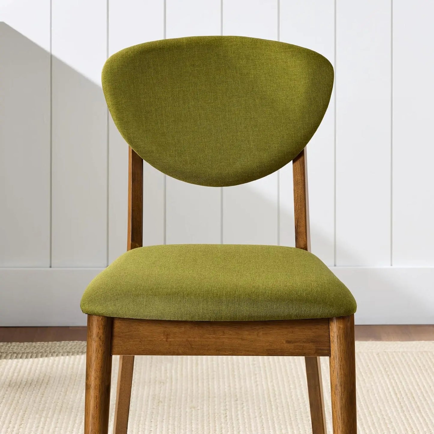 Mid-Century Modern Upholstered Dining Chairs Set Of 2