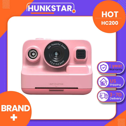 Hunkstar HC200 Kids Instant Print Camera With Easy Share Features