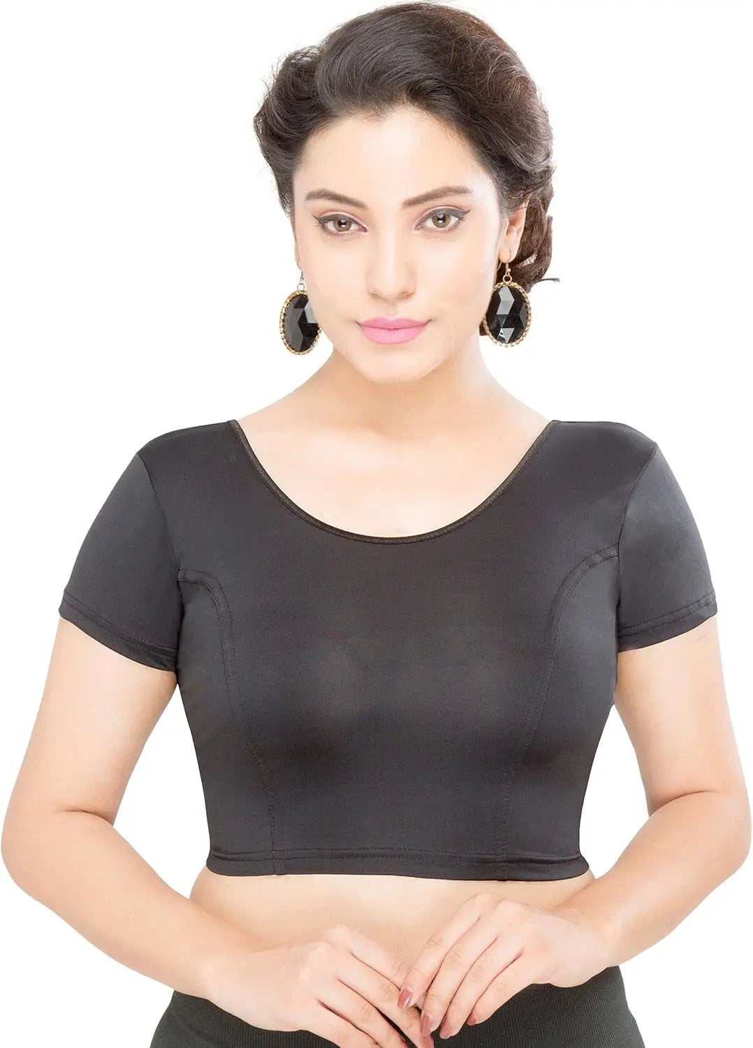 Gold Stretchable Women's Blouse Readymade Choli