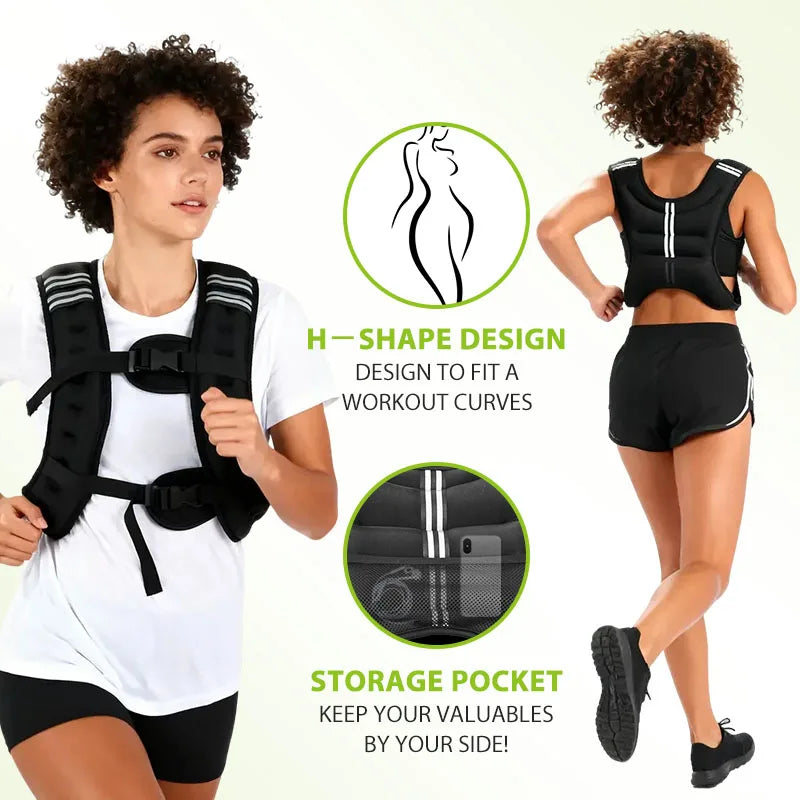 Weighted Vest For Workout Running And Strength Training