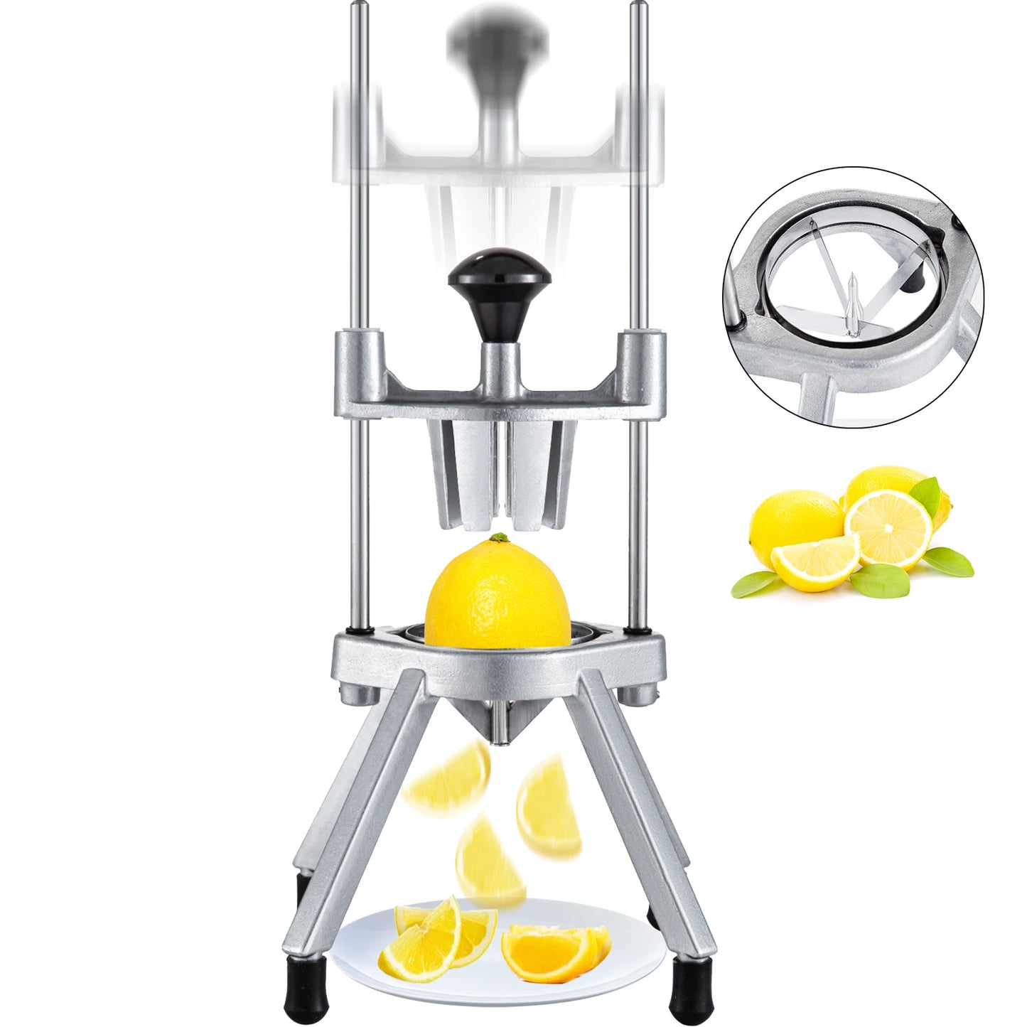 Succebuy Stainless Steel Lemon Lime Wedge Slicer Chopper