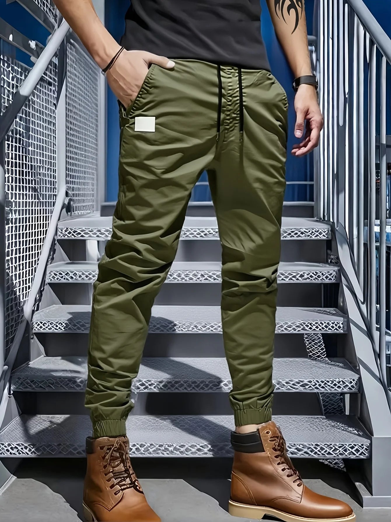 Winthunder Men's MultiPocket Workwear Pants Casual Outdoor