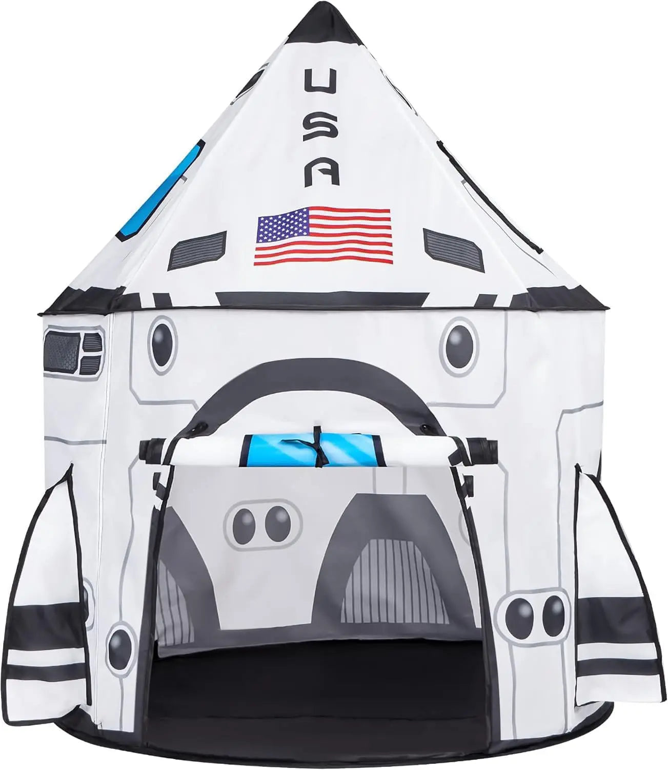 Joyfy Rocket Ship Play Tent Set With Tunnel 3 Piece