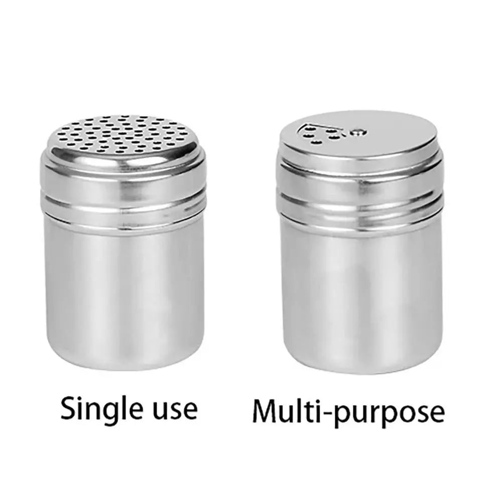 Stainless Steel Rotating Spice Shaker Jar For Salt And Sugar