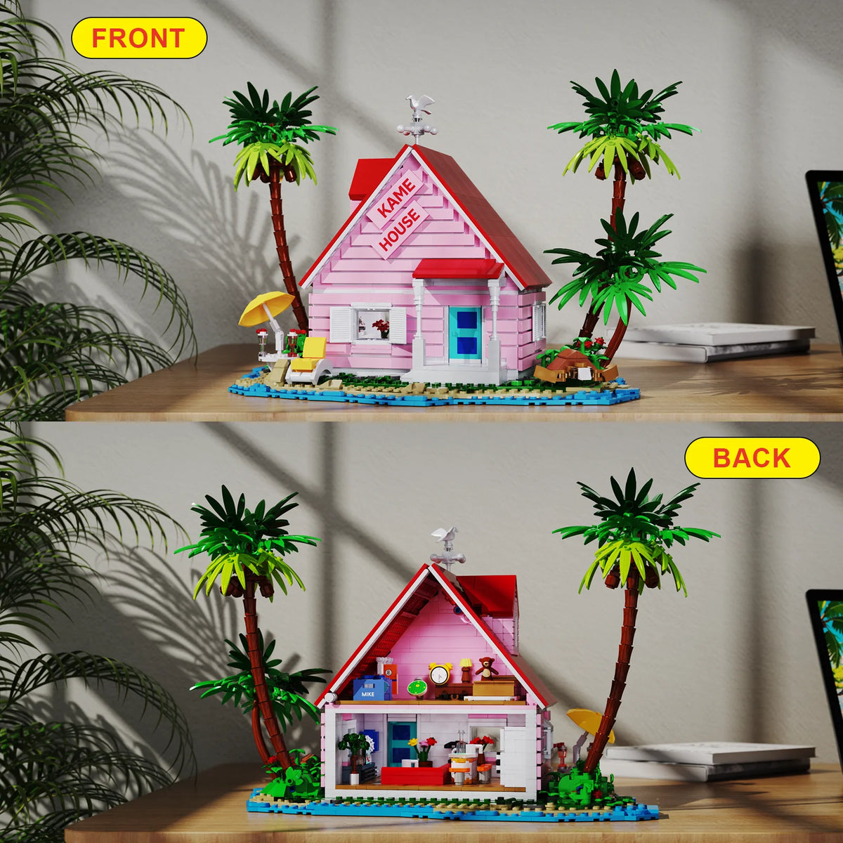 Kame House Building Blocks Set Anime Architecture Collectible Model