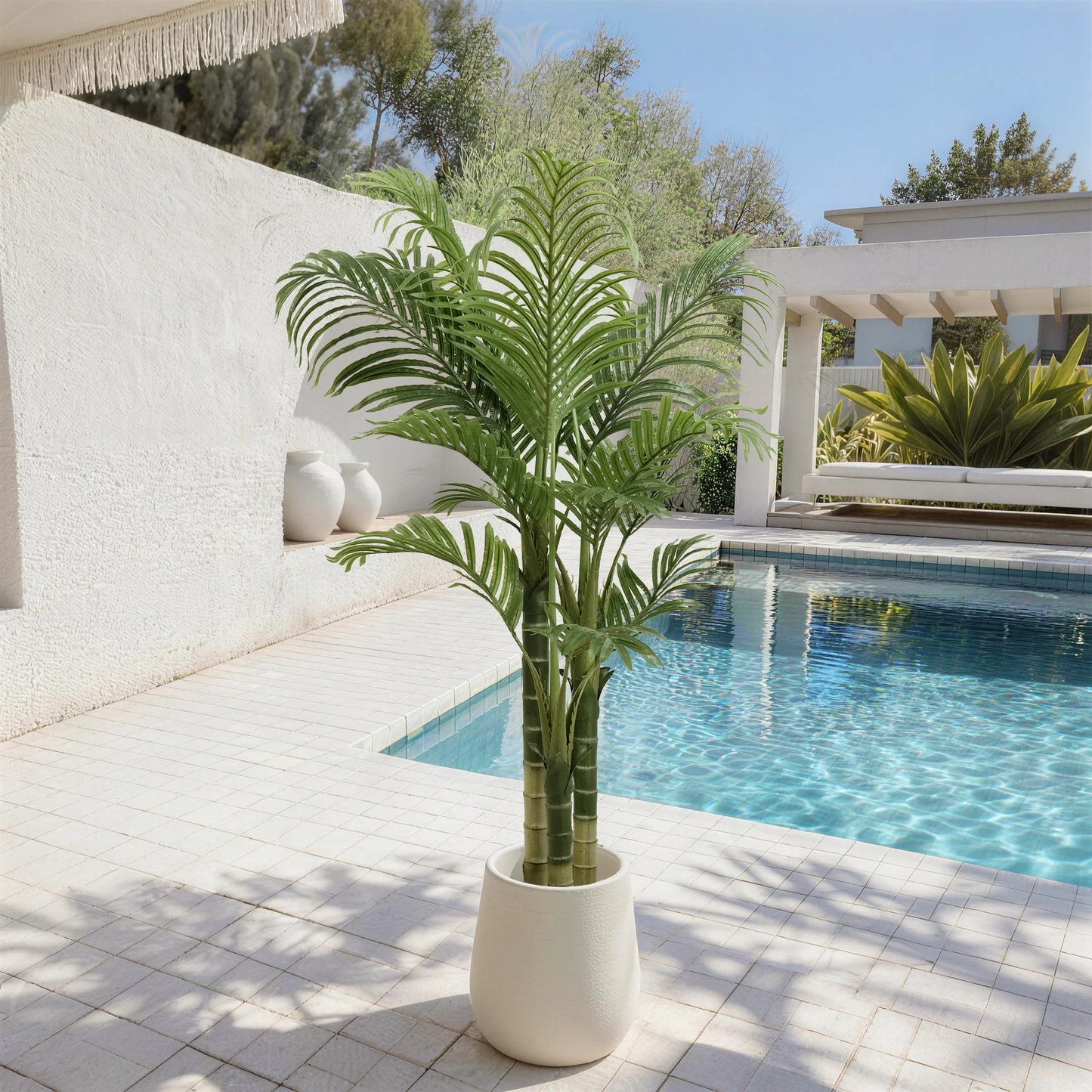 Olitree Artificial Areca Palm Tree For Indoor Home Decor
