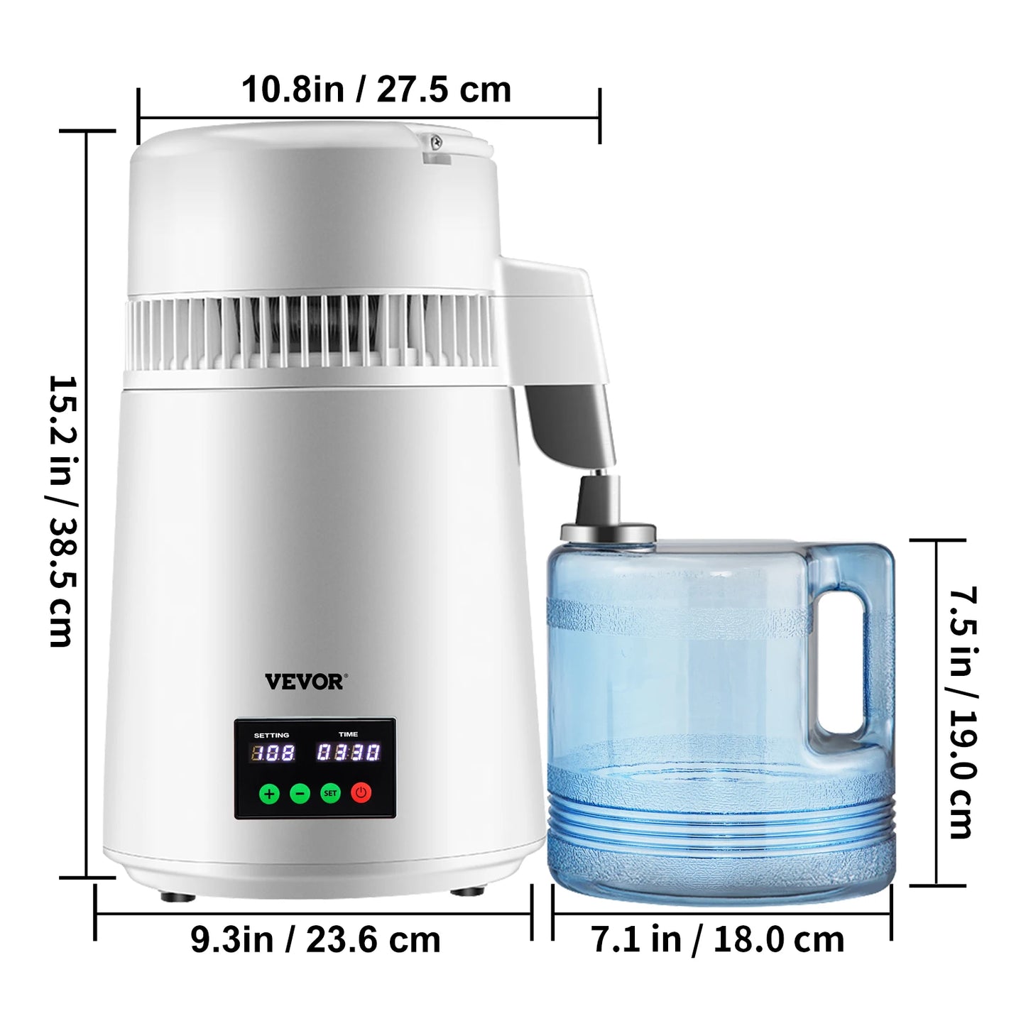 SucceBuy 5 Stage Water Distiller Purifier With Touch Screen