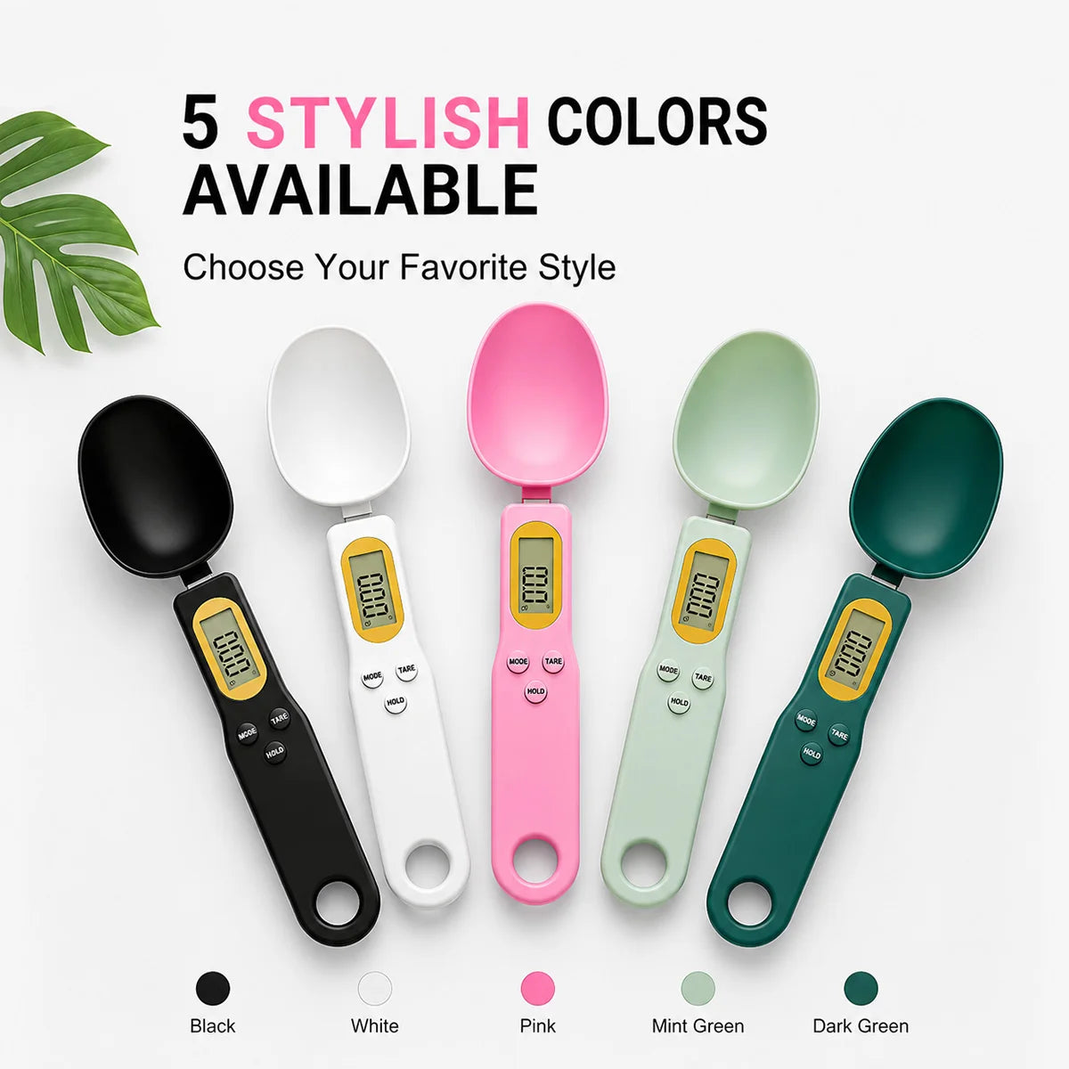 Digital Measuring Spoon Scale With LCD Display For Kitchen Cooking