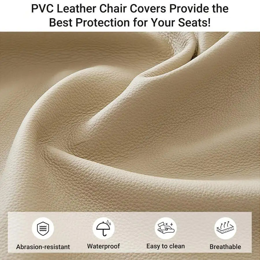 PVC Car Seat Covers for 5 Seats With Backrest Zipper