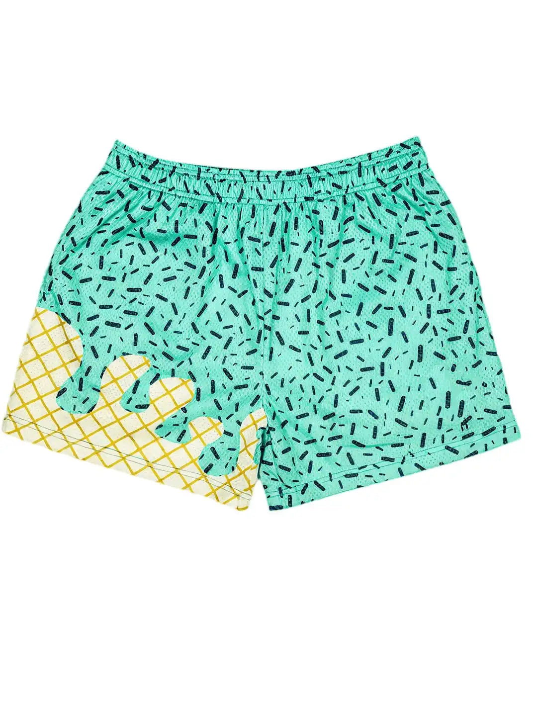 Ice Cream Print Casual Shorts For Golf Running Beach Activities