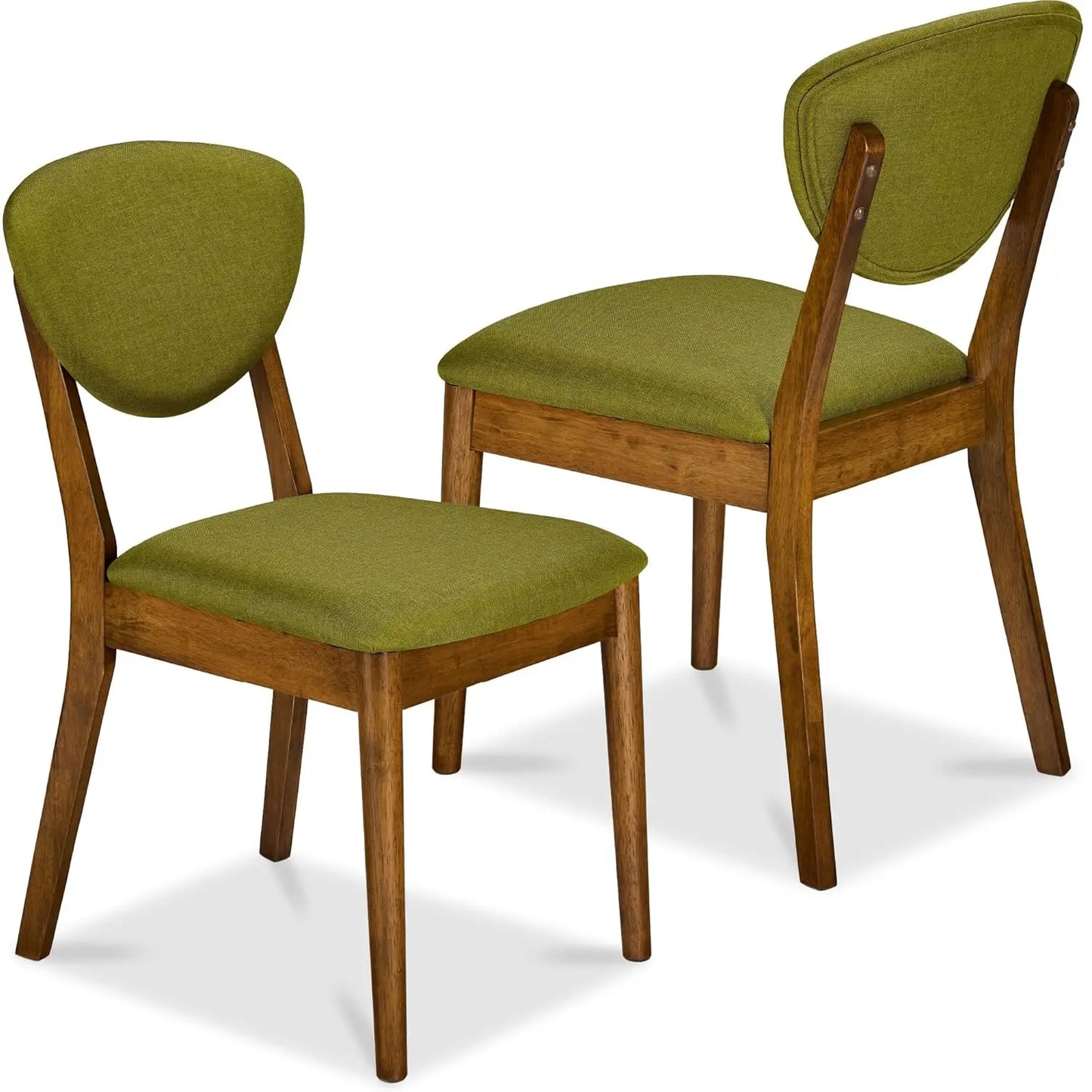 Mid-Century Modern Upholstered Dining Chairs Set Of 2