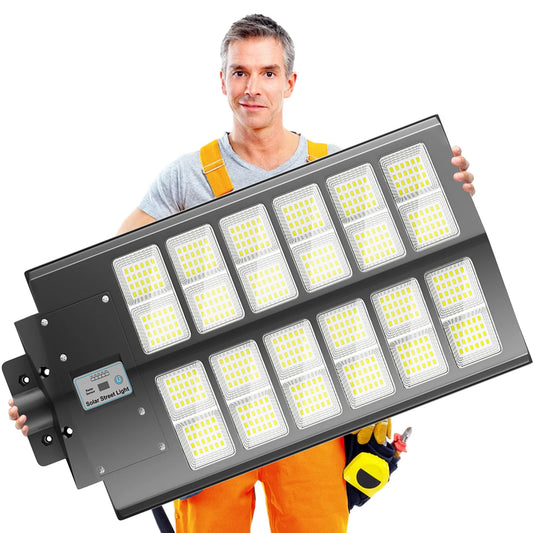 6000W Waterproof Solar Street Light With Auto Dusk Motion Sensor