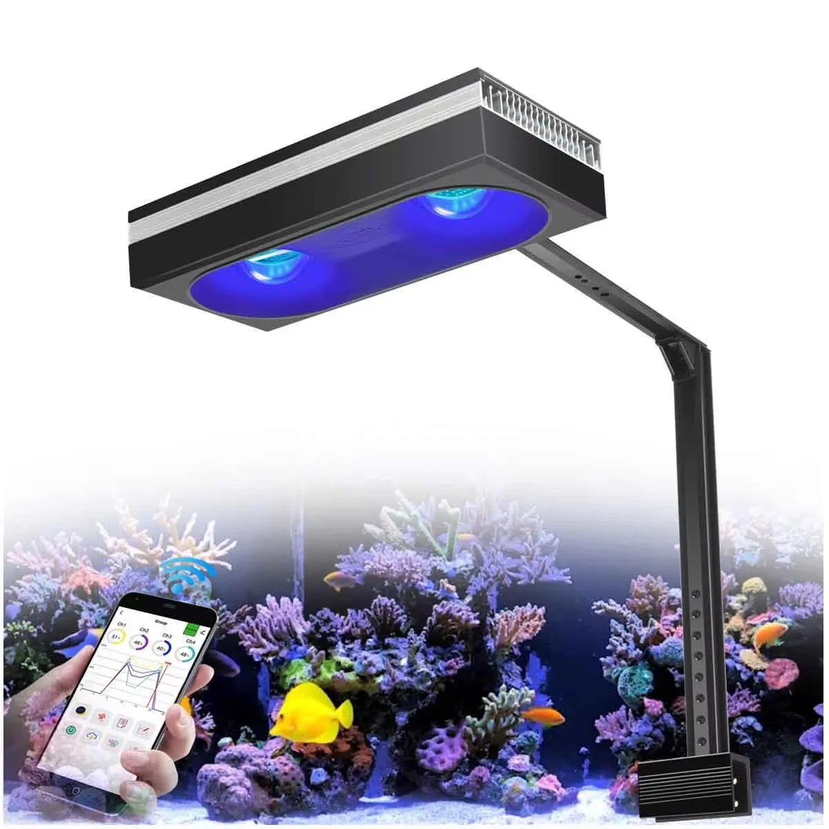 PopBloom RL180 180W WiFi Reef Light Full Spectrum For Reefs