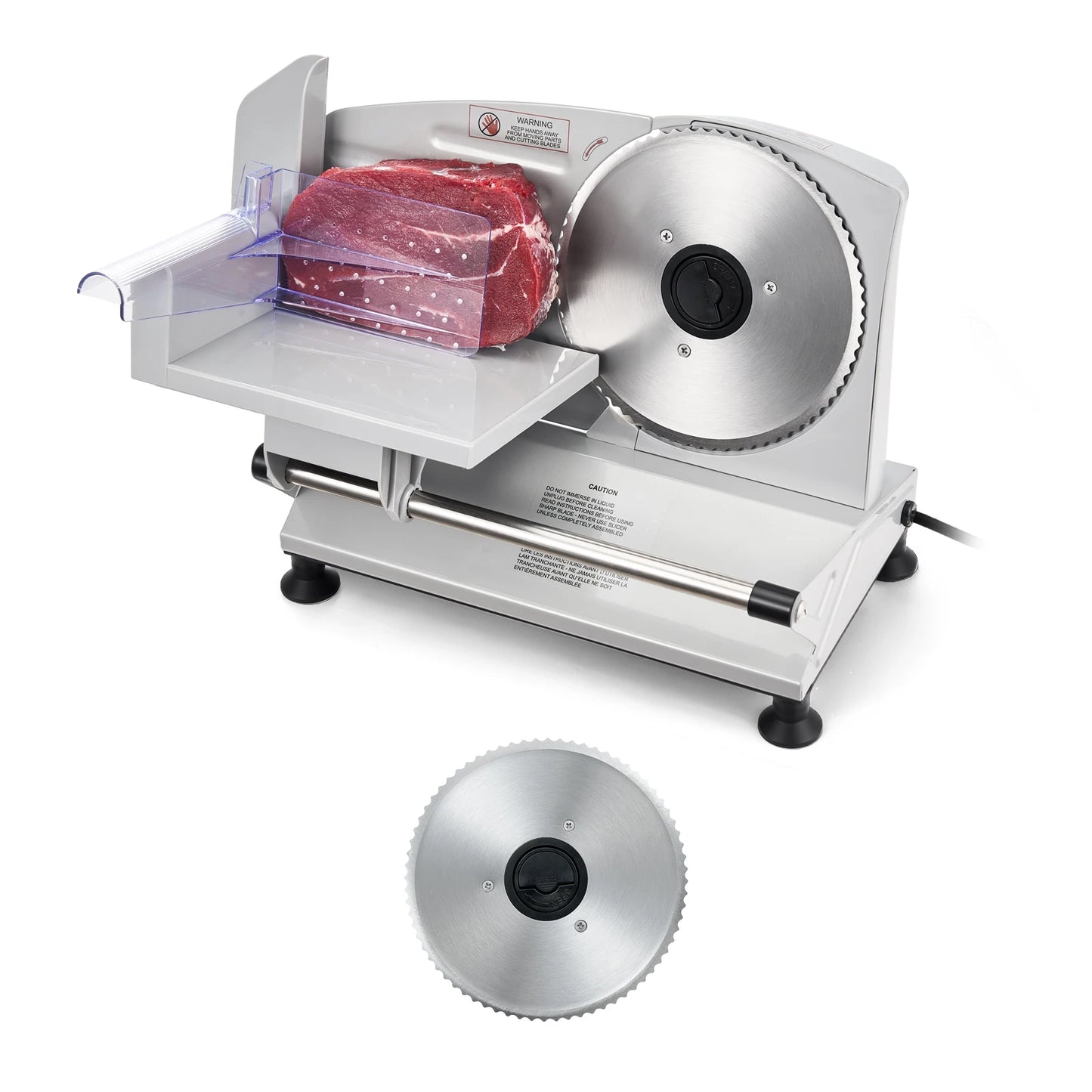 SucceBuy Electric Meat Slicer With Dual Stainless Blades