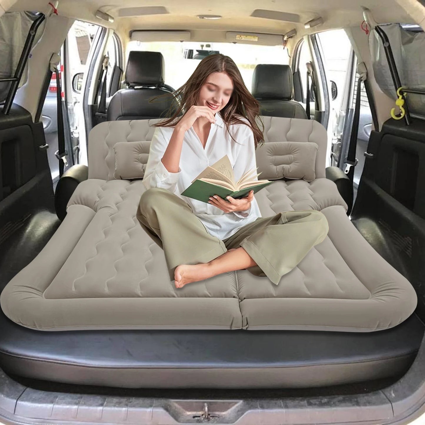 SUV Air Mattress With Pillows For Car Travel And Camping