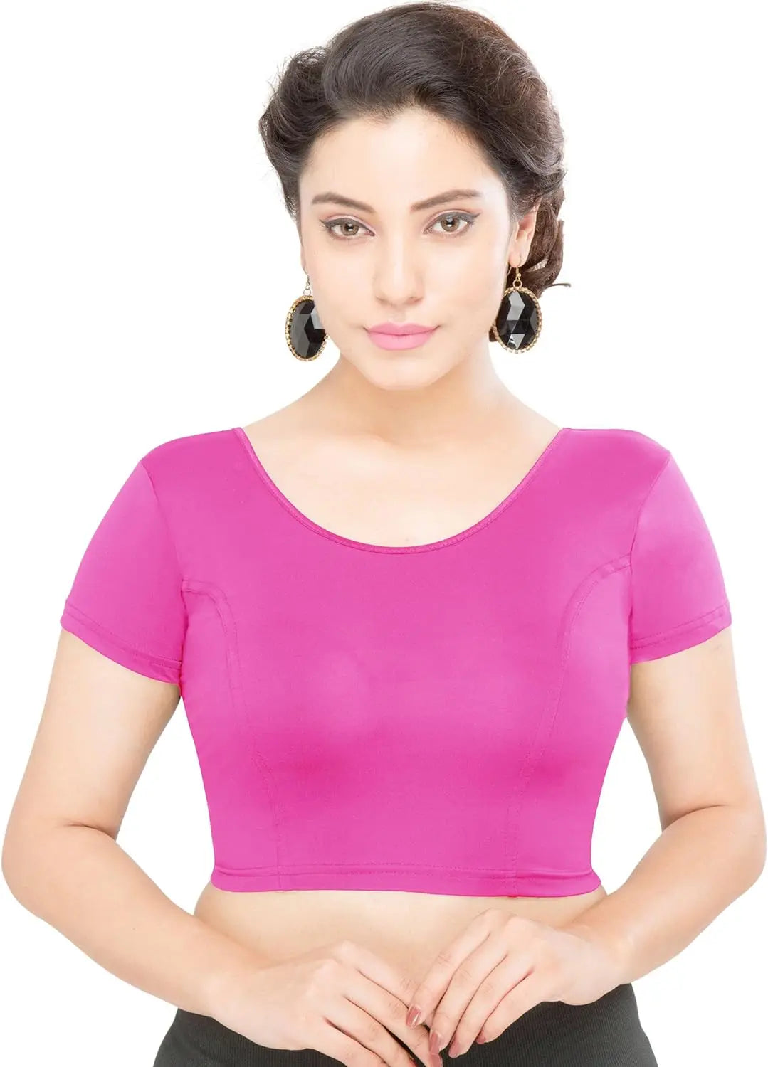 Gold Stretchable Women's Blouse Readymade Choli