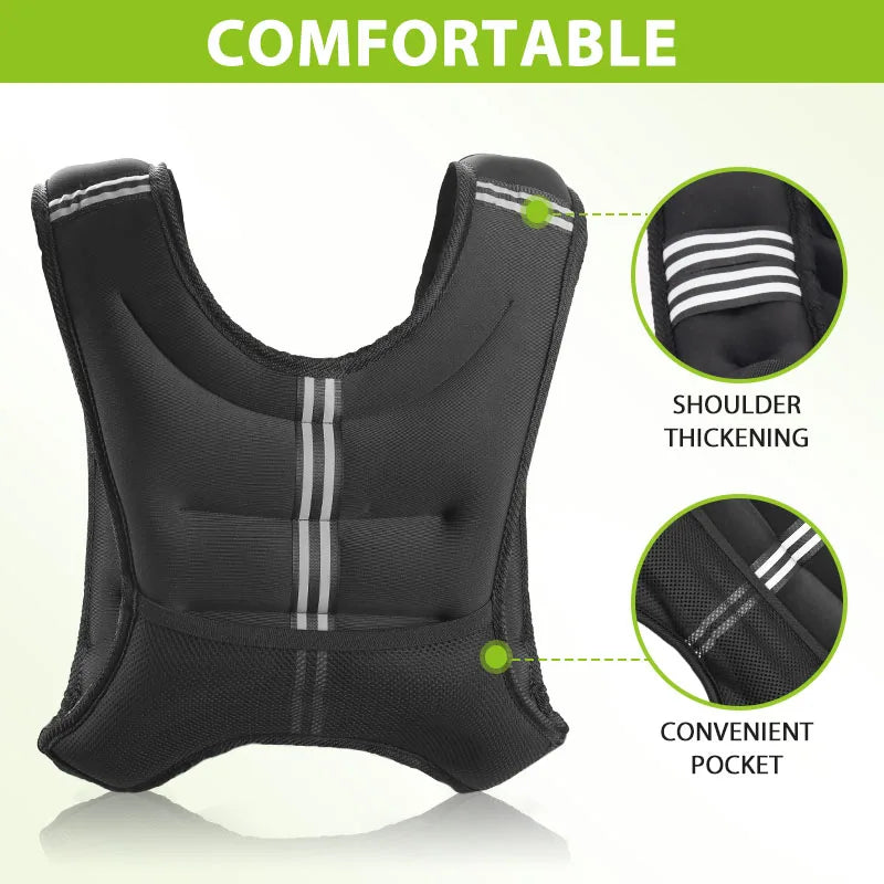 Premium Weight Vest With Iron Pellets For Fitness Training