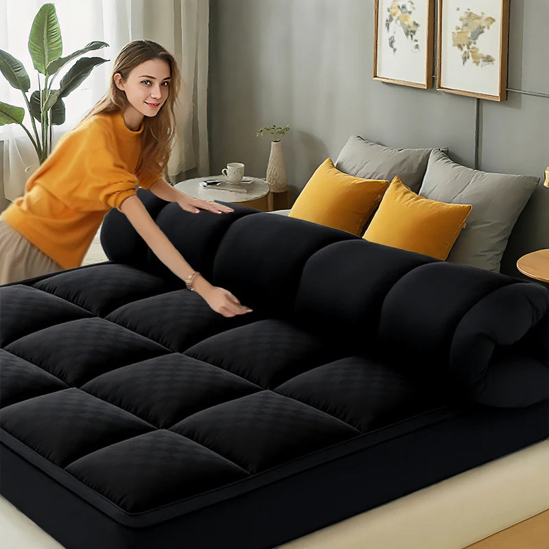 HGETVE Extra Thick Mattress Topper 1000Gsm Cooling Noiseless Fitted