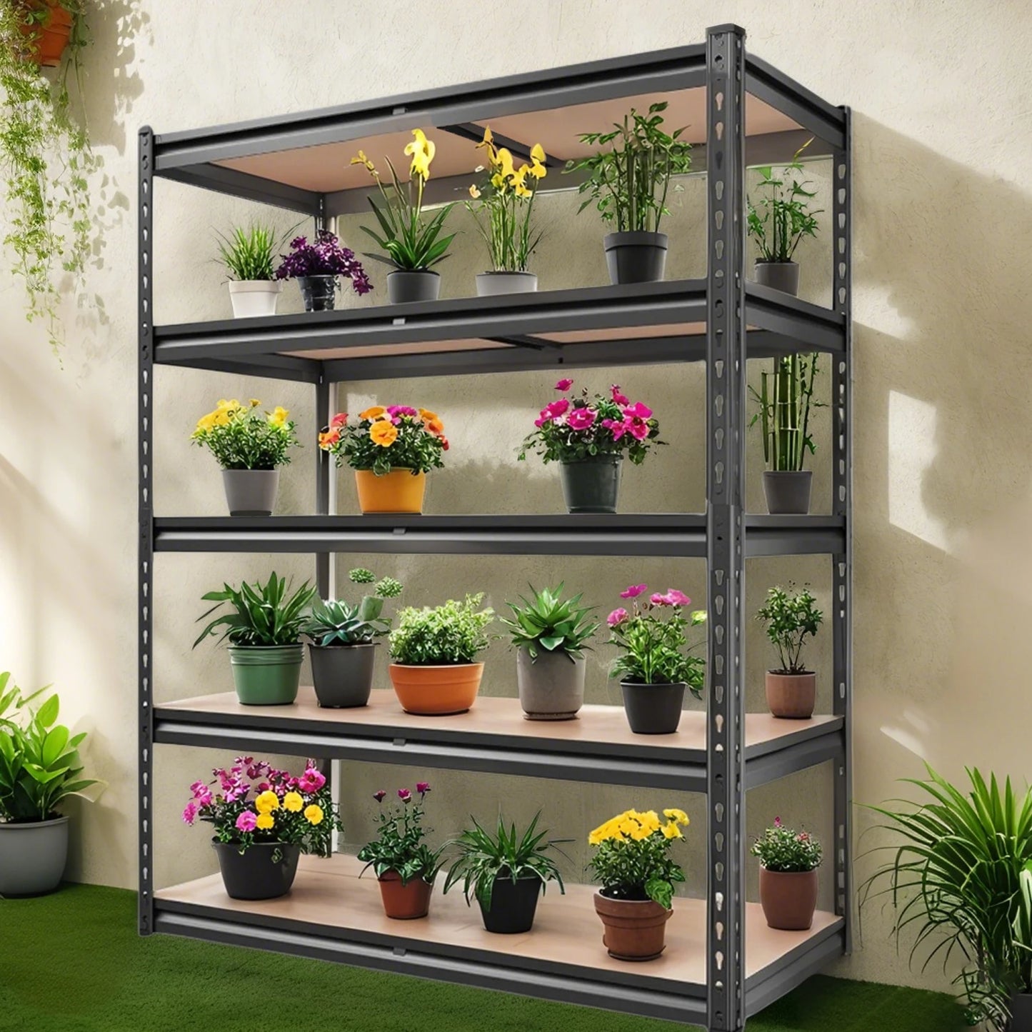 Heavy Duty Garage Shelving 2000 Lbs Capacity Adjustable Steel Racks