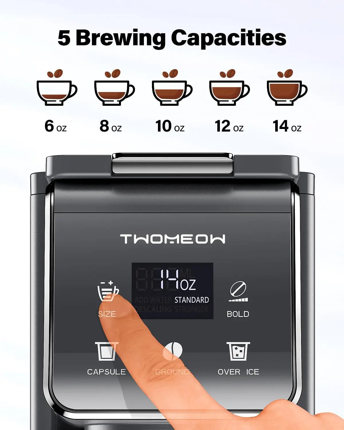 K Cup Coffee Maker With Bold Setting For Pods Brew