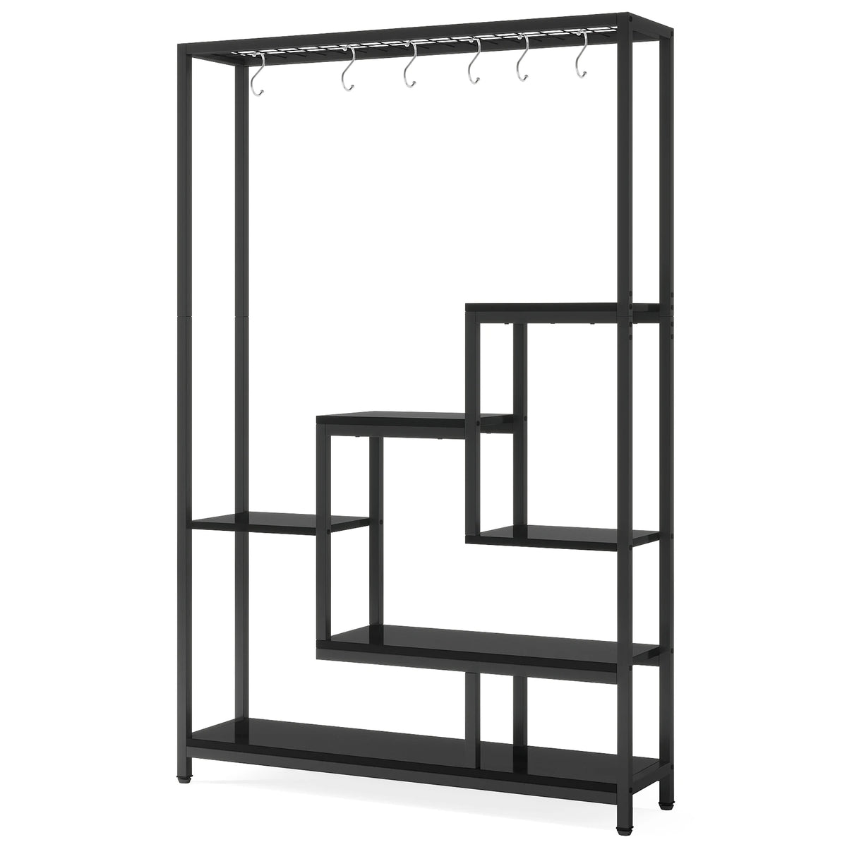 Tribesigns Five Tier Indoor Plant Stand With Hanging Hooks