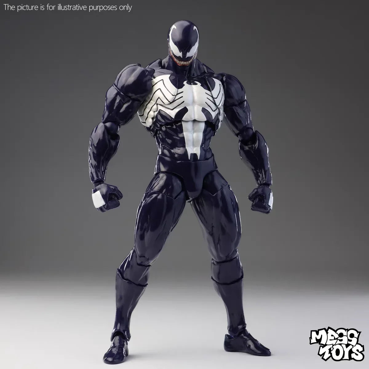 Bandai Symbiote Spider Man Posable Action Figure Collectible Model