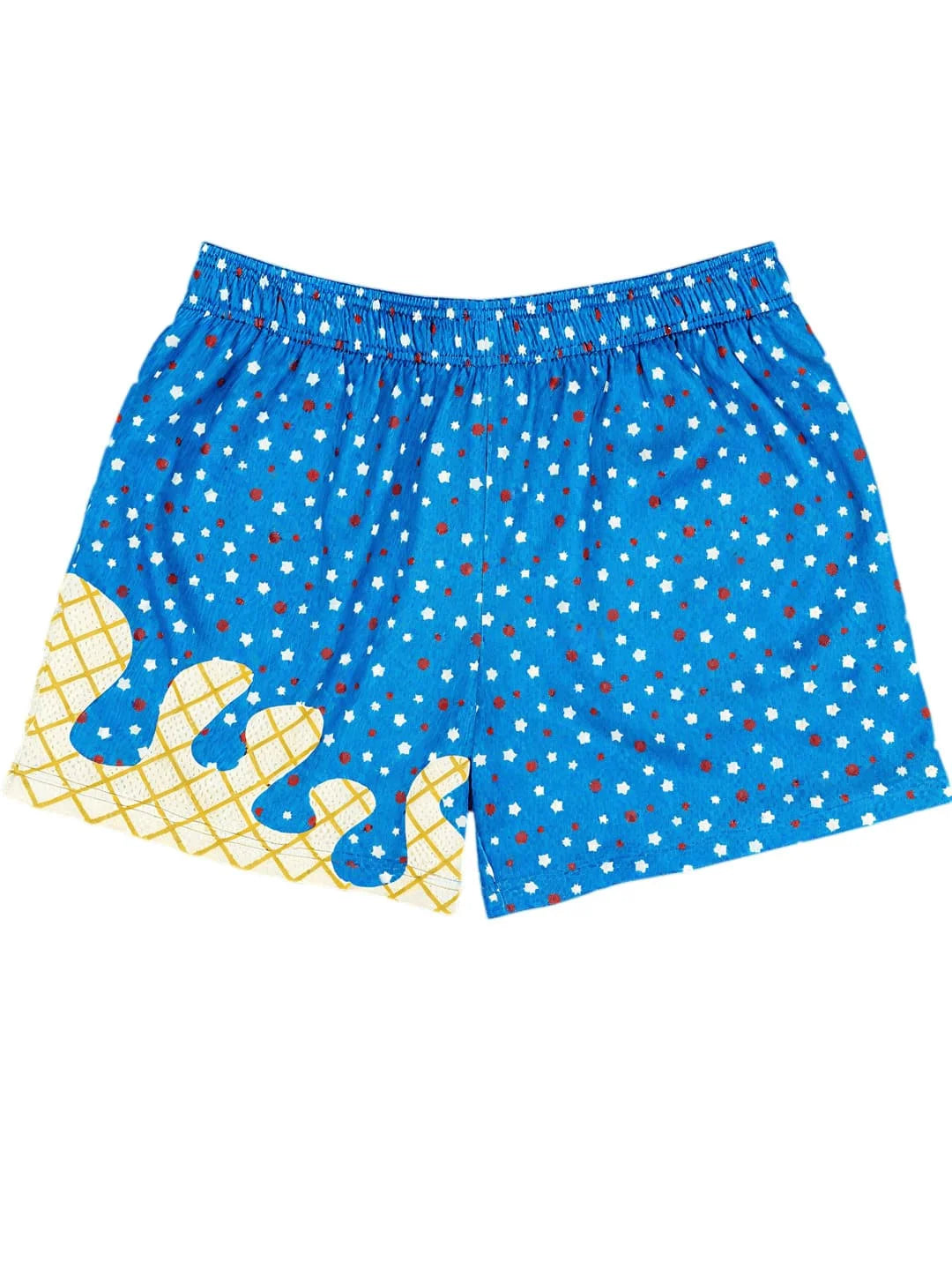 Ice Cream Print Casual Shorts For Golf Running Beach Activities