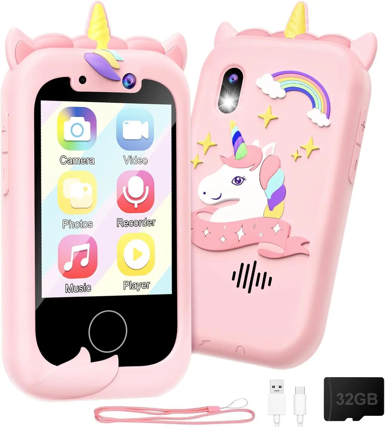 Kids Smart Phone Toy for Children 3-10 Learning Real Play Cell Phone