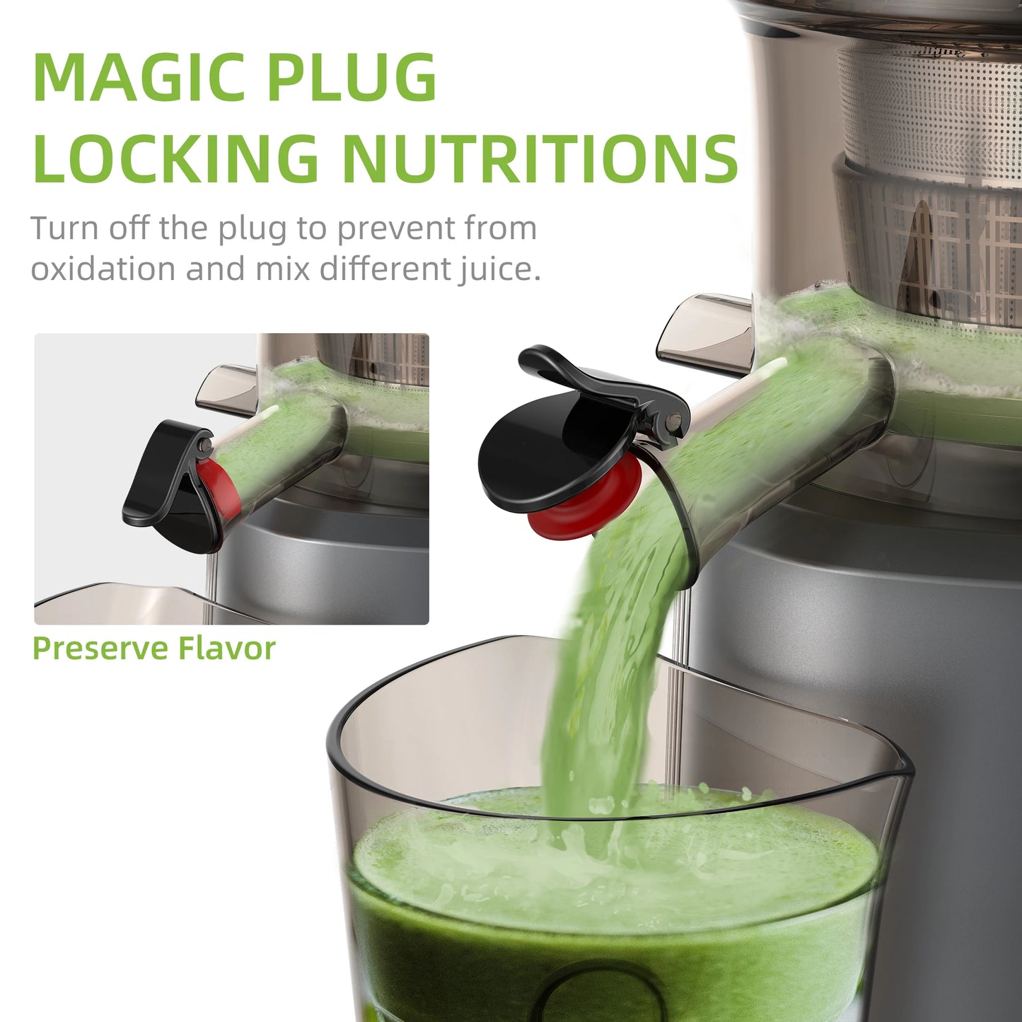 Biolomix Cold Press Juicer Slow Masticating For Whole Fruits