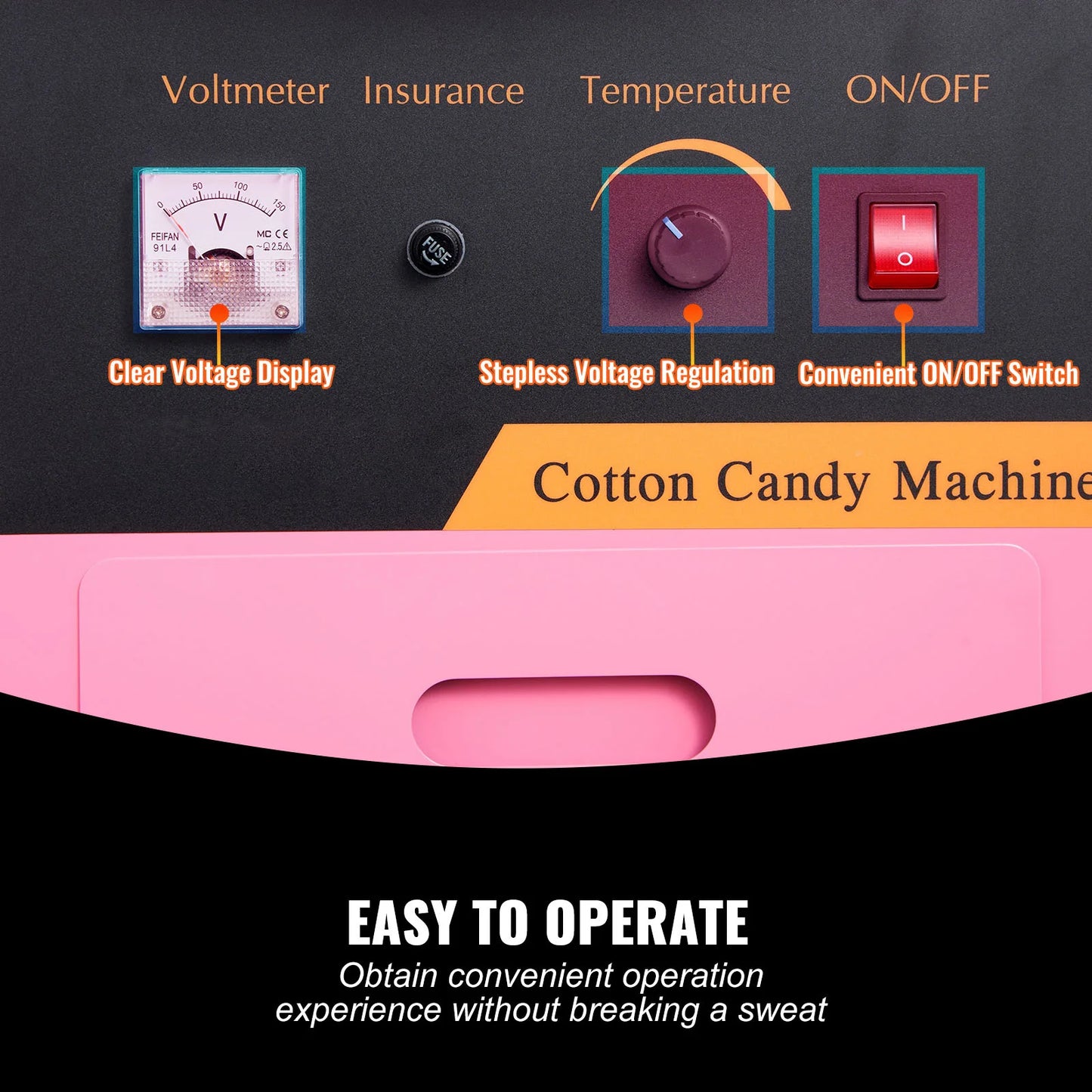 Succebuy Commercial Electric Cotton Candy Maker With Stainless Bowl