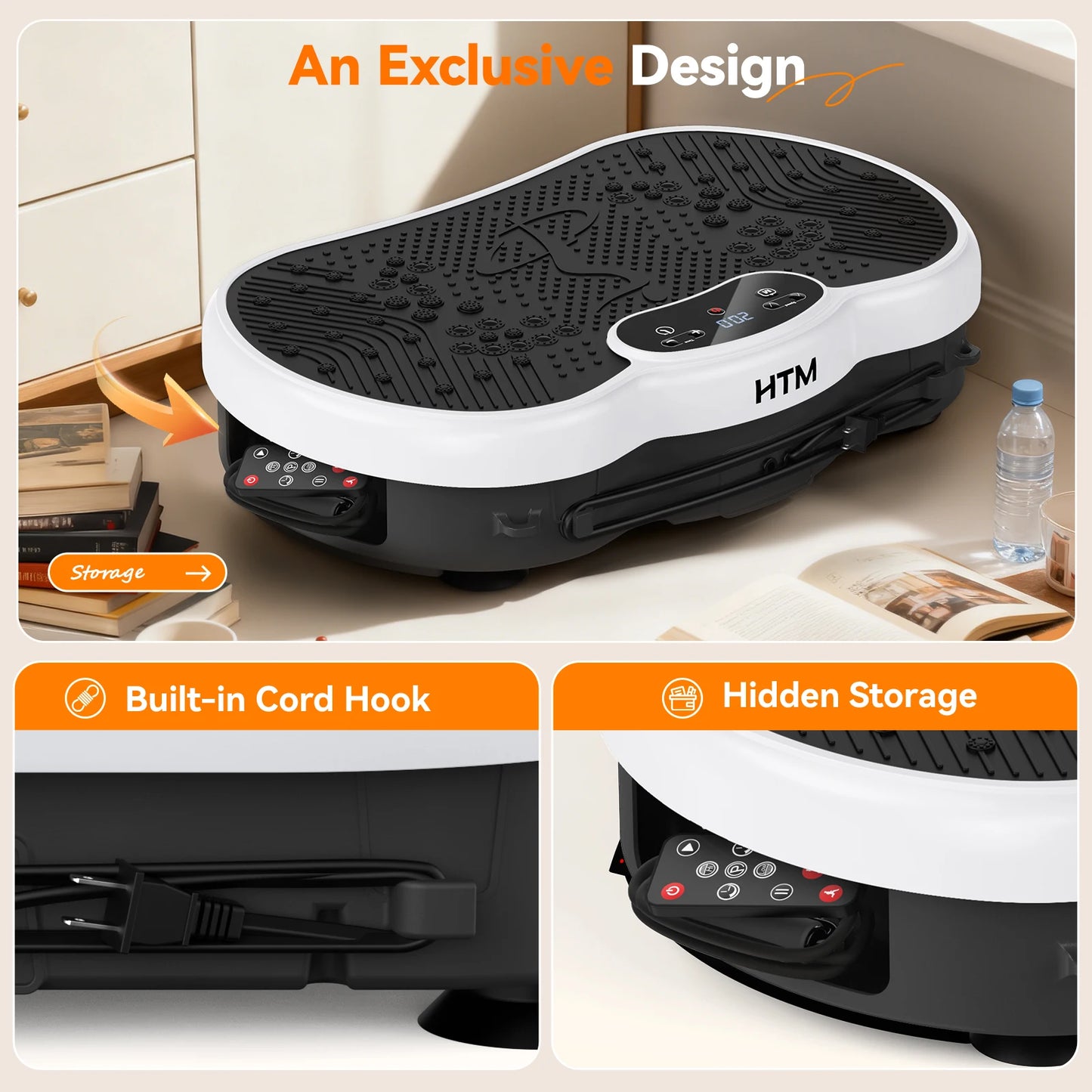 Vibration Plate Exercise Machine Full Body Shaker Portable Fitness Equipment