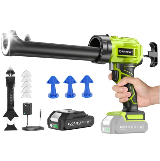 Taskstar Cordless Caulking Gun No Drip With 2Ah Battery