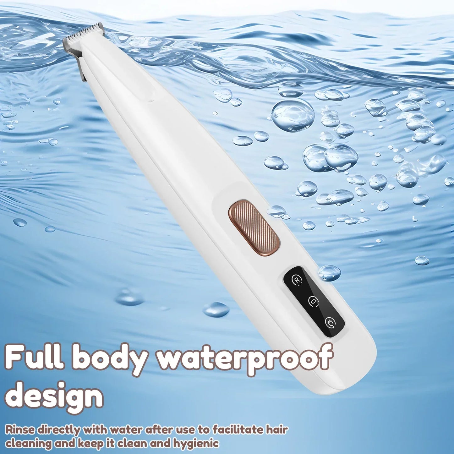 Dog Paw Trimmer With LED Light And Display Waterproof Grooming